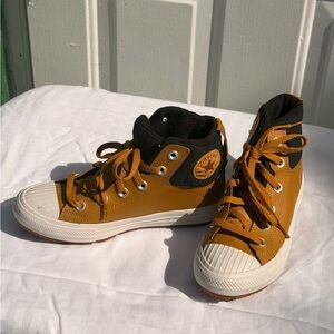 Converse Kids High-Top Sneakers - Brown and Black